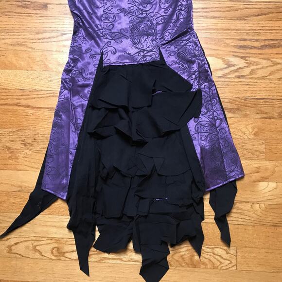 Vintage Lip Service Exit to Eden Gothic Victorian High Waist Purple Skirt XS - Picture 7 of 10